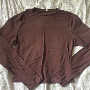 Brown Long Sleeve Top